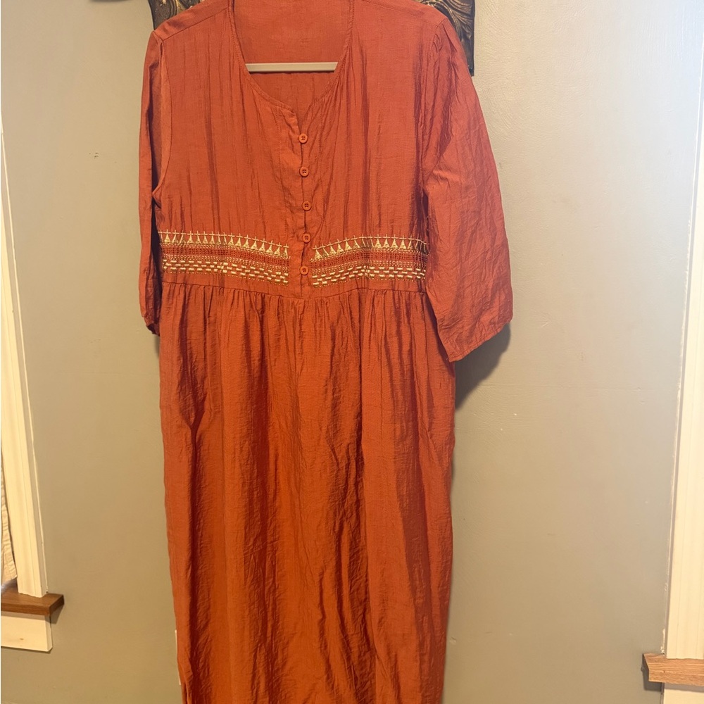 Rust Orange Women's Dress